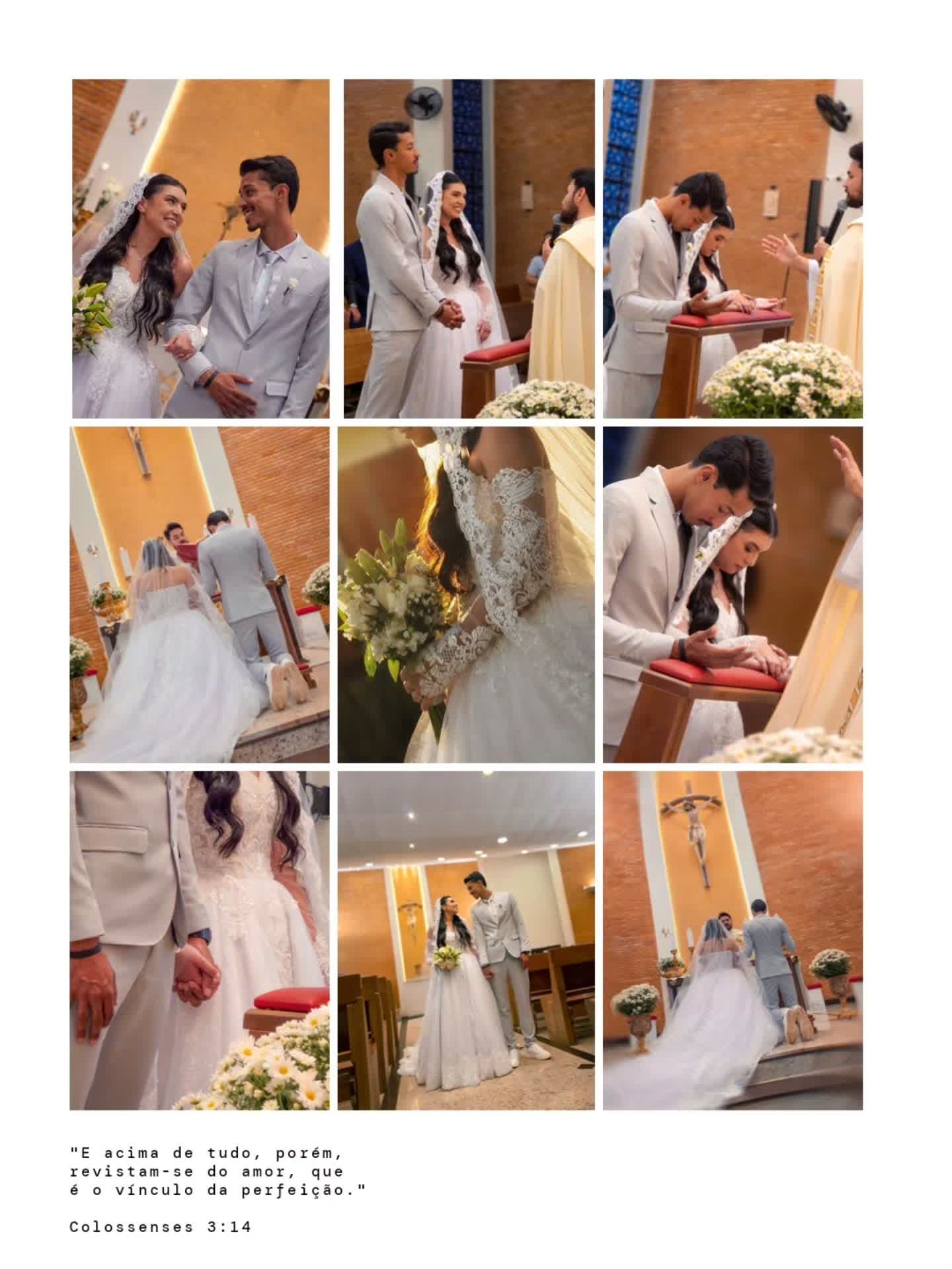 Ensaio de casamento em preto e branco na igreja